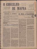 O Concelho de Mafra: Jornal Regionalista, Ano 20, n.º 564