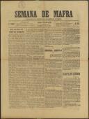 Semana de Mafra: Defensor dos interesses do Concelho de Mafra, Ano 2, n.º 60