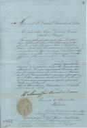 Licença concedida pelo cardeal patriarca de Lisboa, D. Manuel I, aos devotos de Nossa Senhora da Conceição para exporem o Santíssimo Sacramento e procissão na freguesia da Igreja Nova no dia 25 de Dezembro de 1864.  