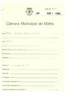 OP 538/1960 - Fábrica Jerónimo Osório de Castro - Mafra - Construção de muro de vedação
Licença de construção n.º 1792/1960