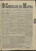 O Concelho de Mafra: Jornal Regionalista, Ano 17, n.º 508