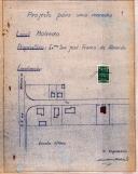 OP José Franco de Almeida - Venda do Valador / Malveira - Construir casa de habitação com 62 m2 - Licença de construção nº 1940/1959 - Licença de utilização nº 429/1960.