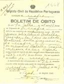 Boletim de Óbito 1668
Maria Júlia Armés Batalha Guerra
Coval 403