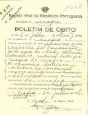 Boletim de Óbito 1667
Micaela da Conceição
Coval 299