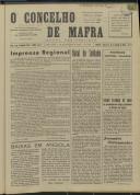 O Concelho de Mafra: Jornal Regionalista, Ano 29, n.º  691