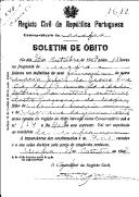 Boletim de Óbito 1612
Maria Júlia de Jesus Inácio
Coval 248