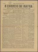 O Correio de Mafra: Jornal semanal, noticioso e agrícola, defensor dos interesses da Comarca de Mafra, Ano 5, n.º 180