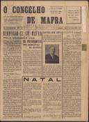 O Concelho de Mafra: Jornal Regionalista, Ano 22, n.º  596