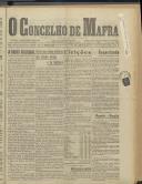 O Concelho de Mafra: Jornal Regionalista, Ano 13, n.º 427