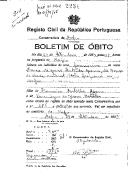 Boletim de Óbito 2231
Maria de Jesus Batalha Guerra
Coval 314