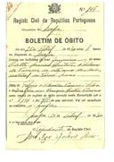 Boletim de Óbito A3269
Odette Marie Huitric de Almeida Tavares
Coval 52