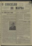 O Concelho de Mafra: Jornal Regionalista, Ano 27, n.º  657