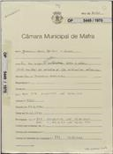 OP 5449/1970 - Joaquim Maria Mendes e outro - Rua dos Lagos nº. 11e 13 - Venda do Pinheiro - Construção de duas moradias geminadas
Licença de construção n.º 2231/70
Licença de habitação n.º 171/71