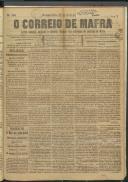 O Correio de Mafra: Jornal semanal, noticioso e agrícola, defensor dos interesses da Comarca de Mafra, Ano 5, n.º 168