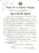 Boletim de Óbito 941
José Freire
Coval 239