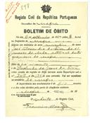 Boletim de Óbito 898
José Alexandre da Silva
Coval 135