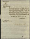 Circular do Distrito Administrativo de Lisboa, Repartição Central, 1.ª Divisão, secretário geral Olímpio Joaquim de Oliveira, para o presidente da Câmara Municipal da Mafra, relativa ao cumprimento da Carta de Lei de 30 de Março de 1836.