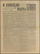 O Concelho de Mafra: Jornal Regionalista, Ano 8, n.º 302