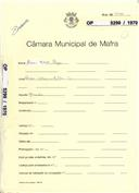 OP 5290/1970 Rosa Moure Puga - Póvoa da Galega - MIlharado - construção de uma moradia - licença de construção nº 775/1971 - licença de utilização nº 204/1972 