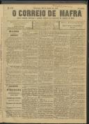 O Correio de Mafra: Jornal semanal, noticioso e agrícola, defensor dos interesses da Comarca de Mafra, Ano 4, n.º 129