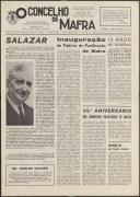 O Concelho de Mafra: Jornal Regionalista, Ano 32, n.º  744