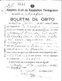 Boletim de Óbito 1941
Manuel Dias
Coval 426