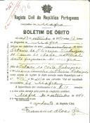 Boletim de Óbito 996
Octávio de Oliveira Rodrigues
Coval 167