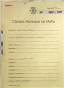 OP 5862/1970 - Dinis da Silva Madeira - construção de moradia, Rua do Pomar - Salgados / Mafra - licença de construção nº 363/1971 - licença de utilização nº 258/1971  