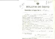 Boletim de Óbito 2633
Cesaltina da Conceição
Coval 94