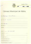 OP 166/1960 - Domingos Duarte Portela - construção de moradia - Santo Isidoro - licença de construção nº 505/1960 de 13-05-60 e utilização nº 82/1966 de 11-04-66