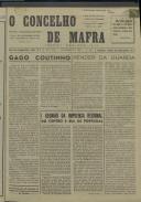 O Concelho de Mafra: Jornal Regionalista, Ano 27, n.º  646