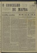 O Concelho de Mafra: Jornal Regionalista, Ano 27, n.º  655