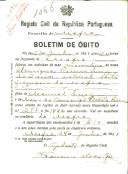 Boletim de Óbito 1066
Henrique Ribeiro Luís
Coval 192