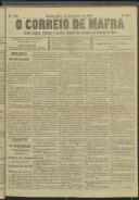 O Correio de Mafra: Jornal semanal, noticioso e agrícola, defensor dos interesses da Comarca de Mafra, Ano 5, n.º 156