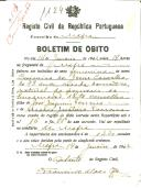 Boletim de Óbito 1124
Casimira de Jesus Carvalho
Coval 151