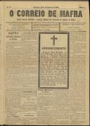 O Correio de Mafra: Jornal semanal, noticioso e agrícola, defensor dos interesses da Comarca de Mafra, Ano 2, n.º 13