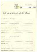 OP 440/1960 - Hermínio Rodrigues - Vale S. Gião-Milharado - Alterações ao projecto da (Fábrica de tijolo e telha) sita no Casal das Trocas-Vale de S. Gião.
Licença de construção n.º 514/1961
Licença de habitação n.º 640/1961