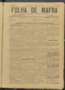 Folha de Mafra: Periódico noticioso, literário e agrícola, Ano 2, n.º 73