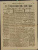 O Correio de Mafra: Jornal semanal, noticioso e agrícola, defensor dos interesses da Comarca de Mafra, Ano 6, n.º 243