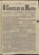 O Concelho de Mafra: Jornal Regionalista, Ano 18, n.º 529