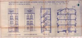 OP José dos Santos Caré - Reconstrução de prédio para habitação e comércio, Rua Dr. Eduardo Burnay - Ericeira - Licença de construção nº 963/1946 - Licença de utilização nº 173/1953.