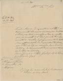 Ofício do juiz da Irmandade do Santíssimo Sacramento do Gradil, António da Cruz Maráo, dirigido ao administrador do Concelho de Mafra, referente ao envio, para aprovação superior, do orçamento do ano económico de 1900 a 1901 da dita Irmandade, que deveria ter acompanhado as contas já remetidas, bem como do recibo do pagamento do selo para aprovação do orçamento do ano económico de 1901 a 1902.