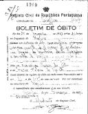 Boletim de Óbito 1909
Nado morto
Coval 32