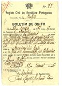 Boletim de Óbito 0010
Maria da Glória 
Coval 86 (coval 105)