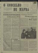 O Concelho de Mafra: Jornal Regionalista, Ano 26, n.º  634