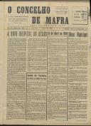 O Concelho de Mafra: Jornal Regionalista, Ano 25, n.º  625