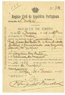 Boletim de óbito A2568
José Neves dos Santos
Coval 183