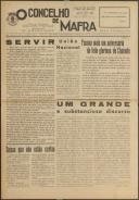 O Concelho de Mafra: Jornal Regionalista, Ano 31, n.º  718