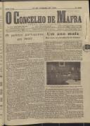 O Concelho de Mafra: Jornal Regionalista, Ano 18, n.º 526