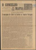 O Concelho de Mafra: Jornal Regionalista, Ano 10, n.º 336